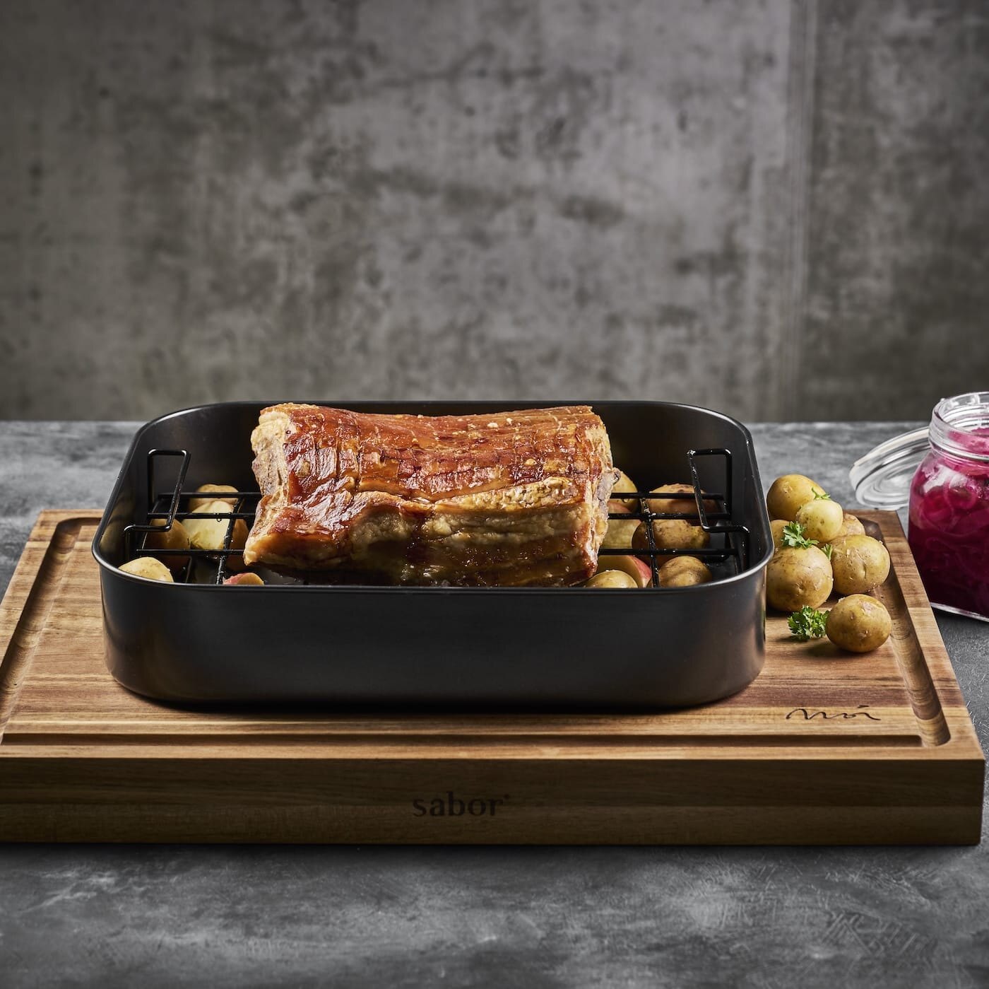 Stekt ribbe i ildfast form