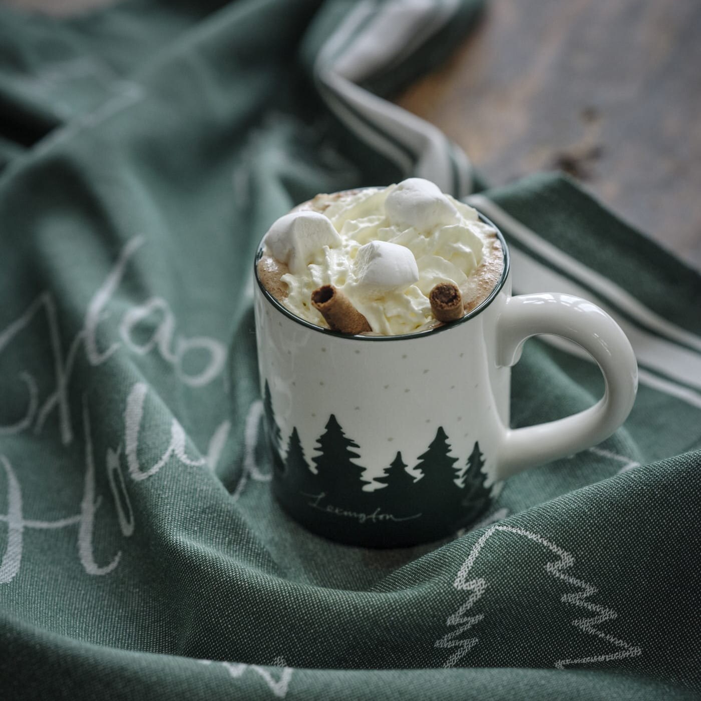 Julekopp fra Lexington med kakao og krem