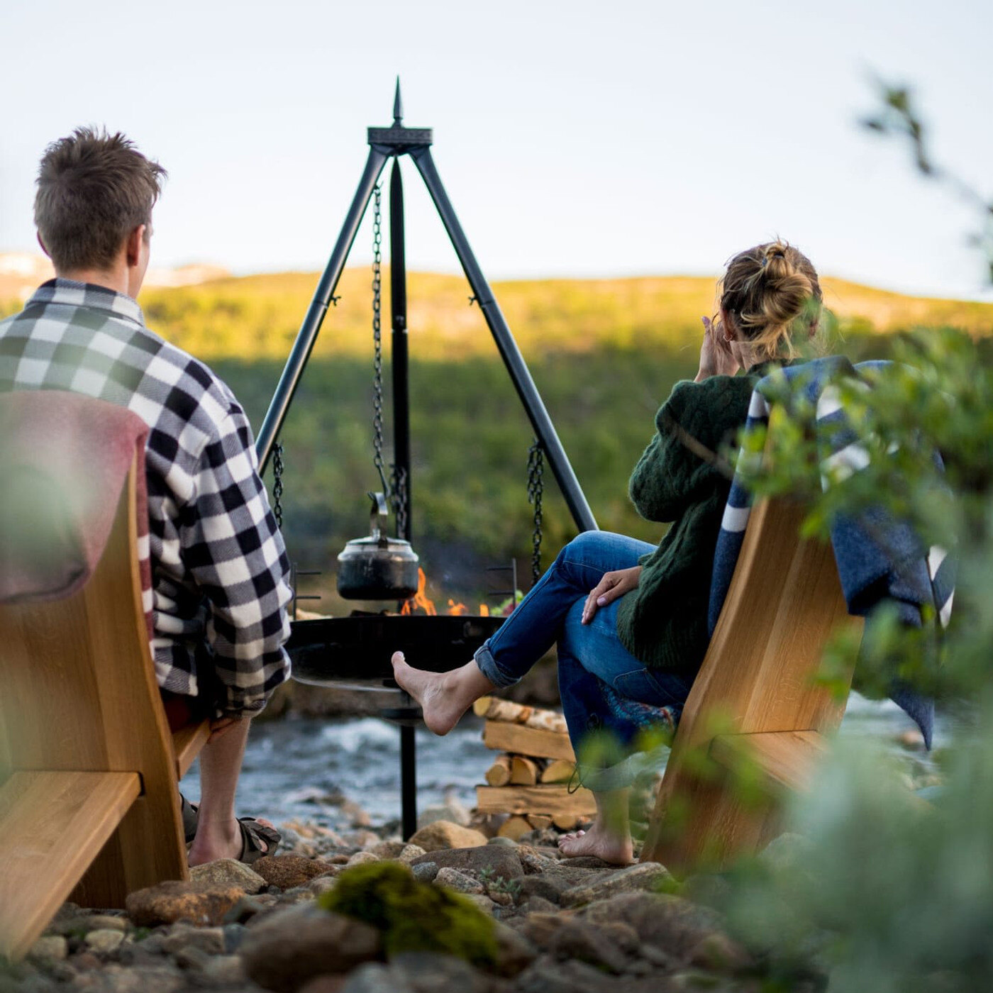 Klassisk b&aring;lpanne fra Espegard p&aring; stranden