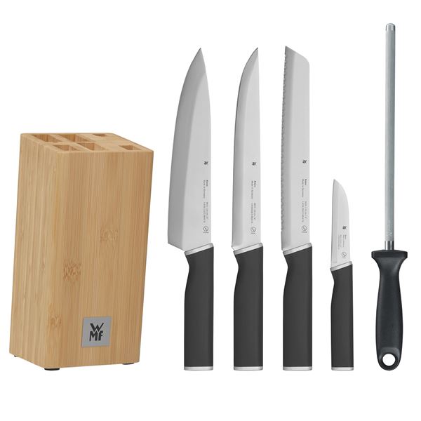 WMF, kineo knivblokk 4 kniver + jern