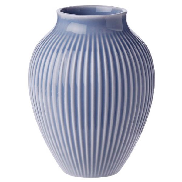 Knabstrup Keramik, vase rill 12,5cm lave