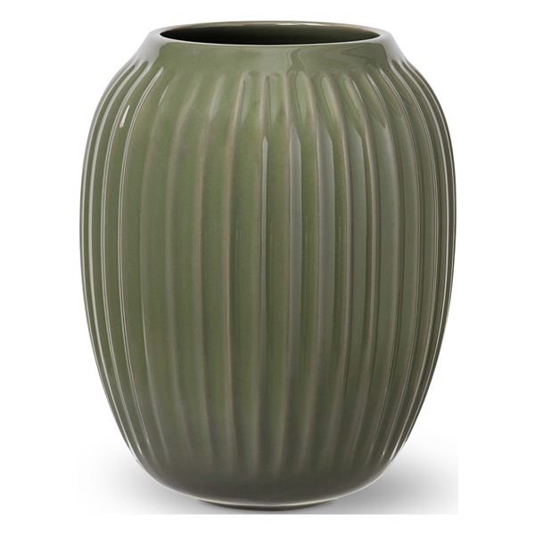 Kähler, Hammershøi vase H21 mørk grønn
