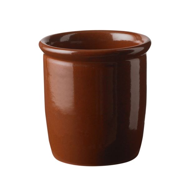 Knabstrup Keramik, syltekrukke 0,5L brun