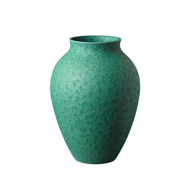 Knabstrup Keramik, vase 20cm irr grønn