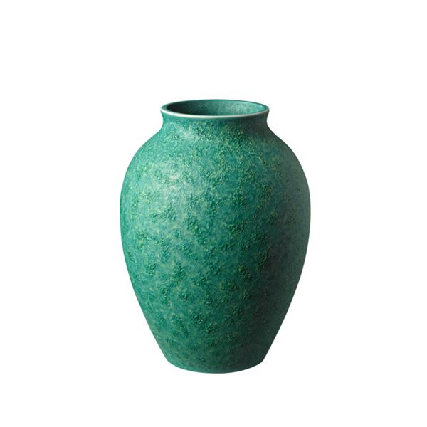 Knabstrup Keramik, vase 12,5cm irr grønn