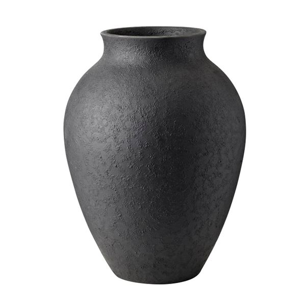 Knabstrup Keramik, vase 27cm svart