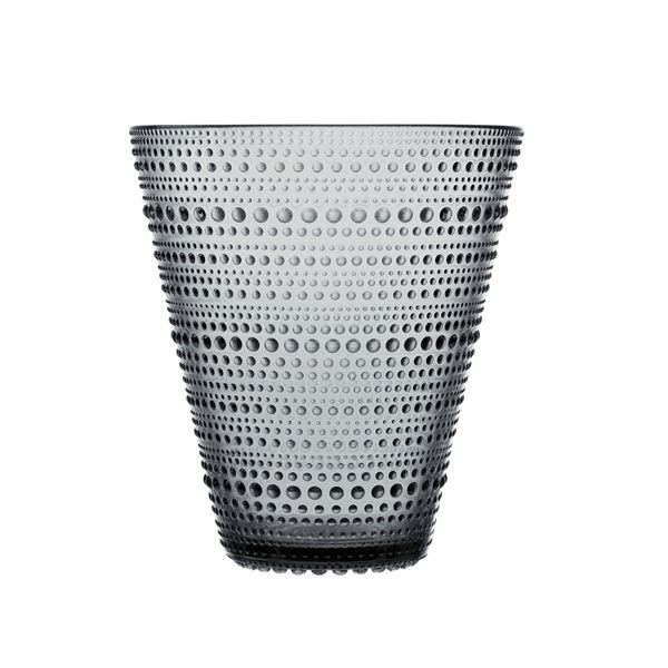 Iittala, Kastehelmi vase 154mm grå