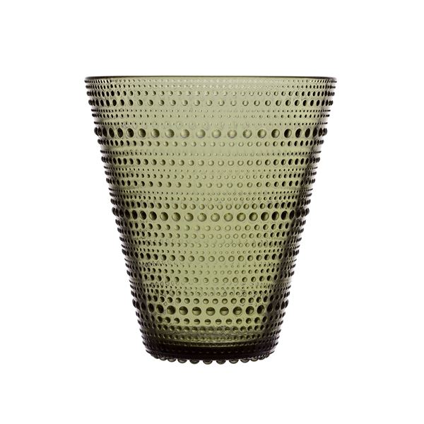 Iittala, Kastehelmi vase 154mm mosegrønn