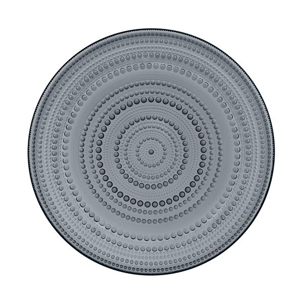Iittala, Kastehelmi tallerken315mm m.grå