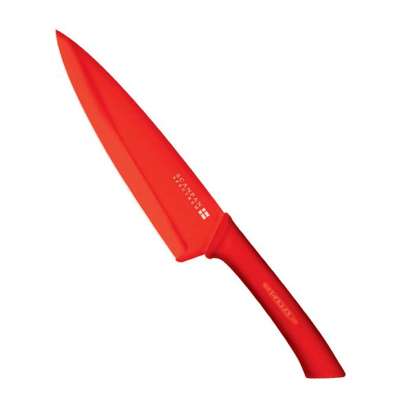 SCANPAN, spectrum kokkekniv rød 18cm