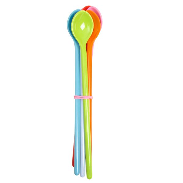 Rice, melamin lange skjeer 6stk ass