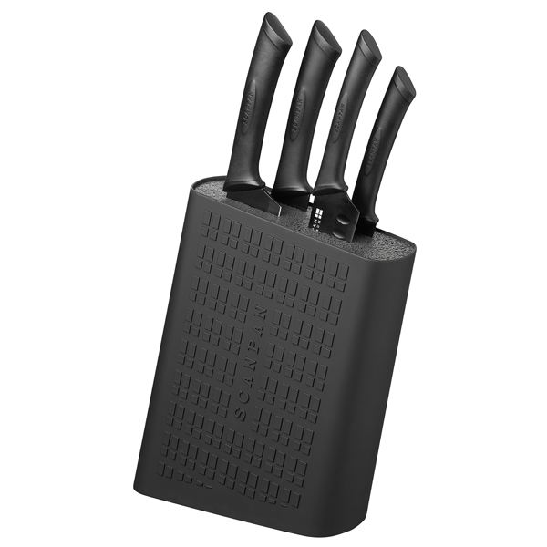 SCANPAN, spectrum knivblokk m/4 kniver s