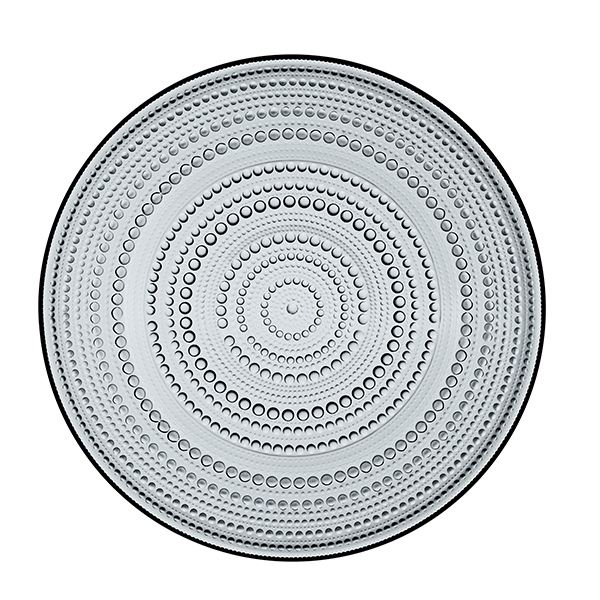 Iittala, kastehelmi tallerken grå 315 mm