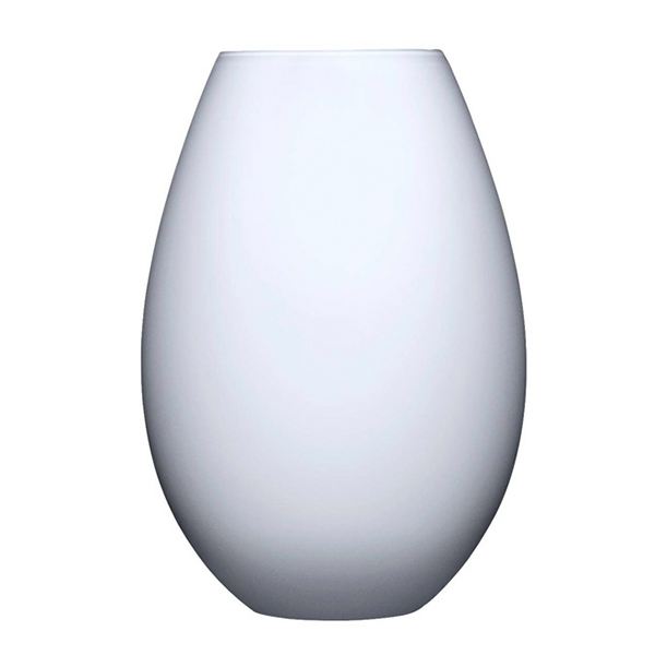 Holmegaard, cocoon vase 20,5cm hvit