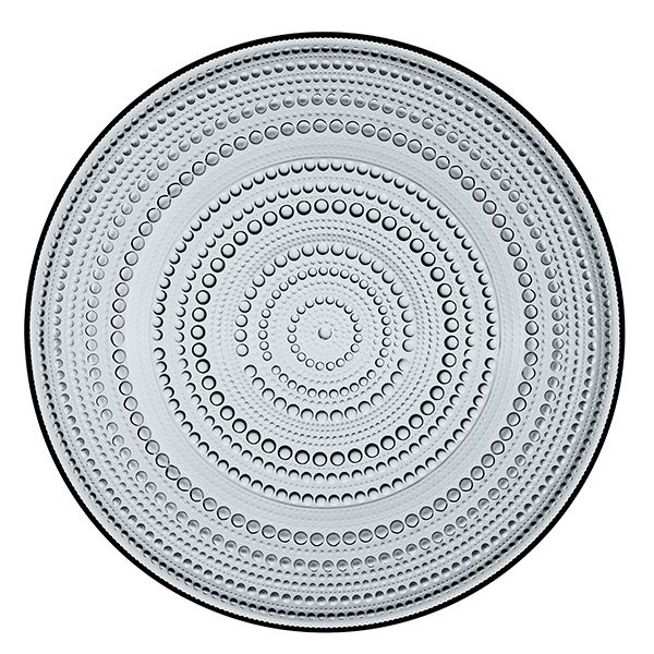 Iittala, kastehelmi tallerken grå 170 mm
