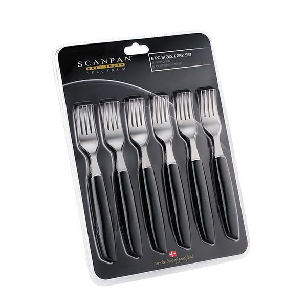 SCANPAN, spectrum, steakgafler 6 stk, bl