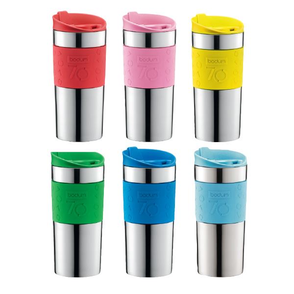 Bodum, travel mug i stål 0.35 l mix farg