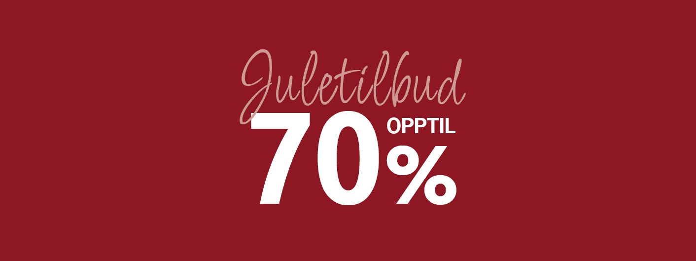 Juletilbud opptil 70% rabatt