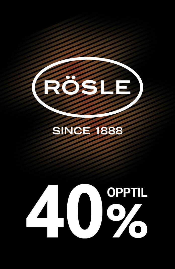 Rösle opptil 40%