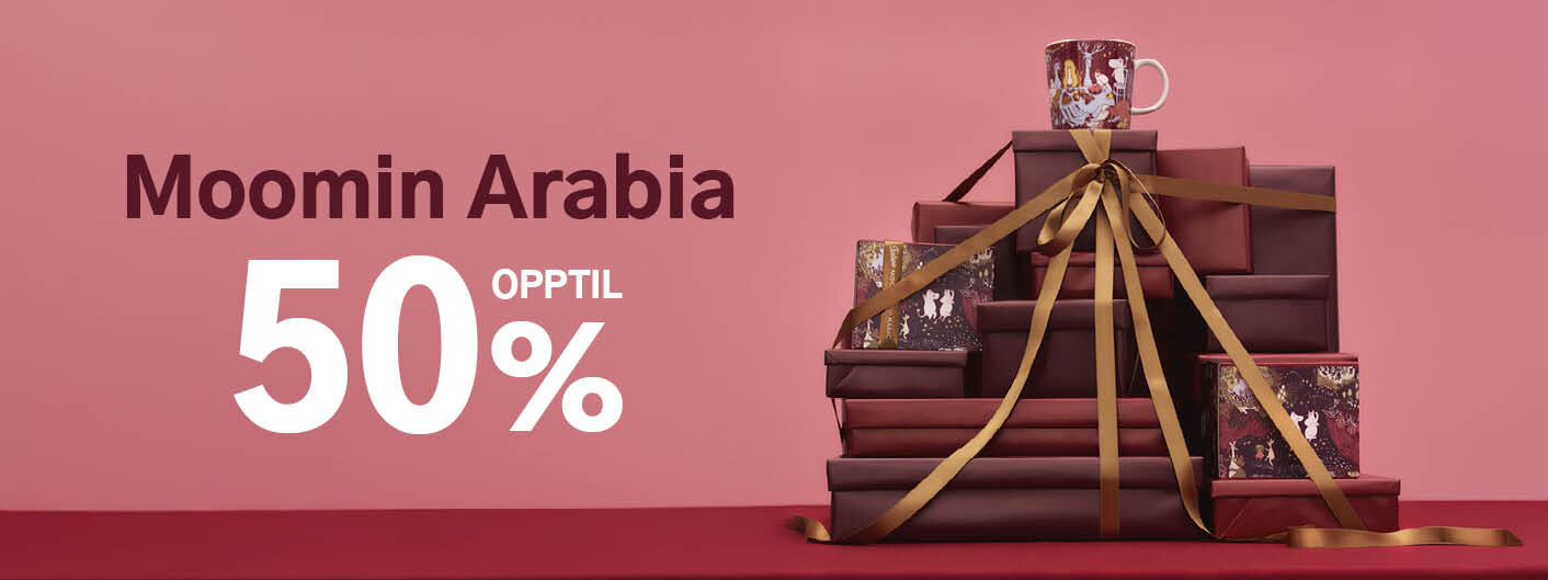 Moomin Arabia opptil 50% rabatt.