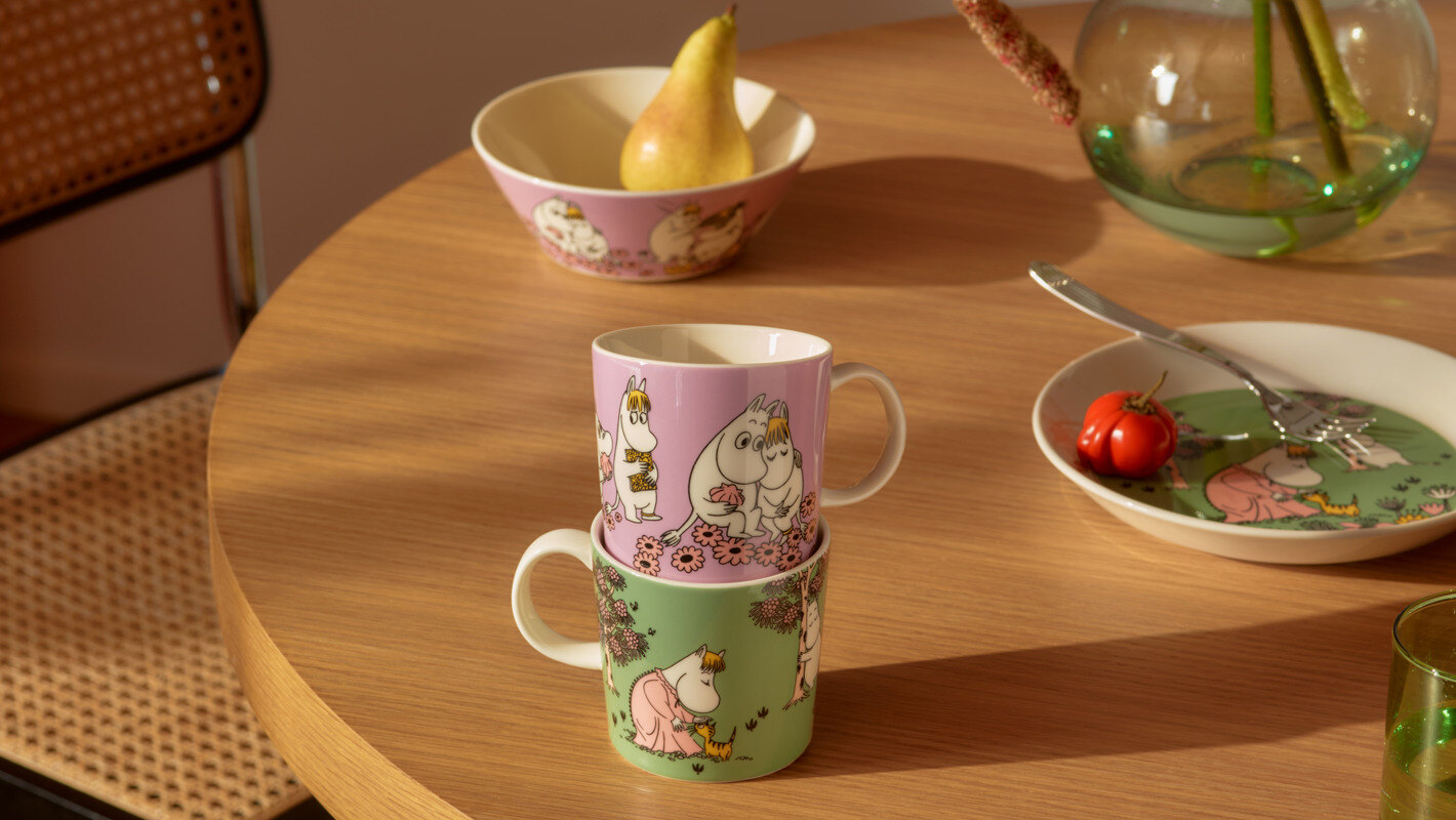 To nye Moomin Classics-kopper: Si hei til Kjærester og Omtanke