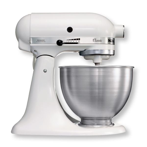 Kitchen Aid, classic kjøkkenmaskin hvit