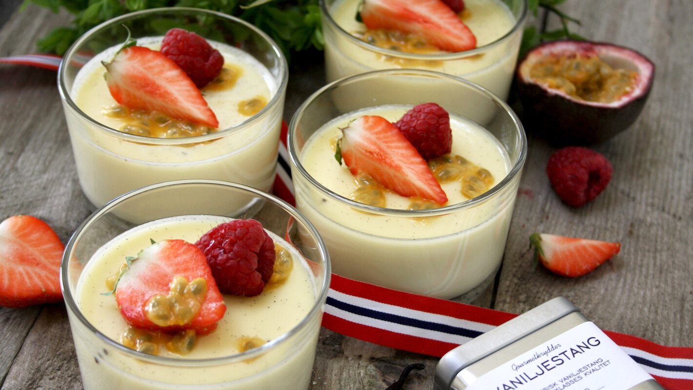 Hjemmelaget panna cotta