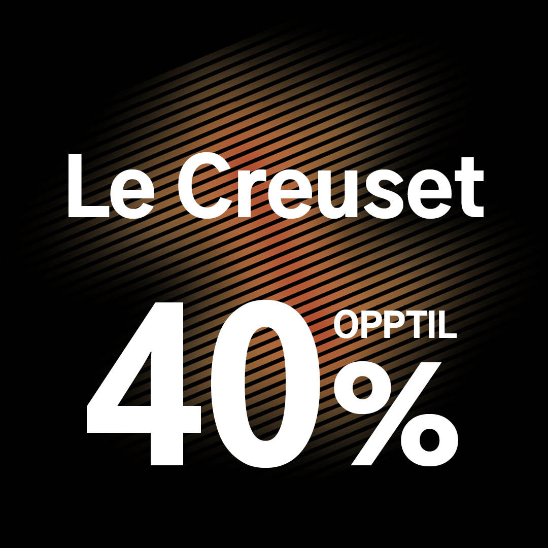 Le Creuset opptil 40%
