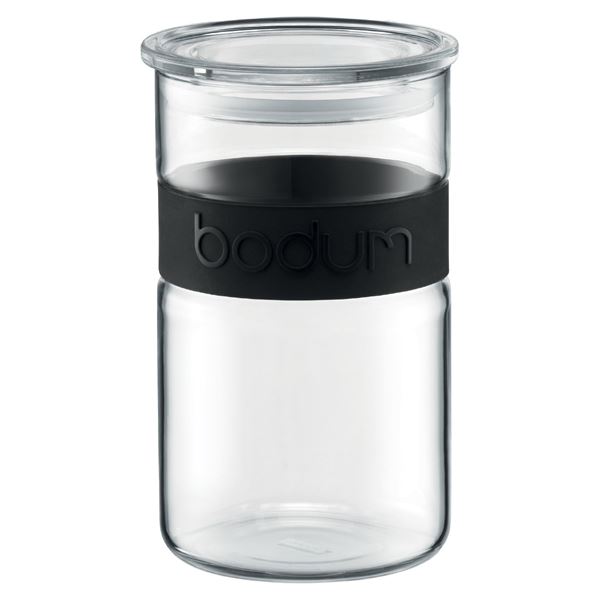 Bodum, oppbevaringsglass 1,0l sort