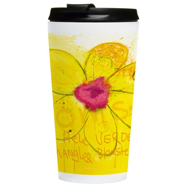 Poul Pava, flower to go mug gul