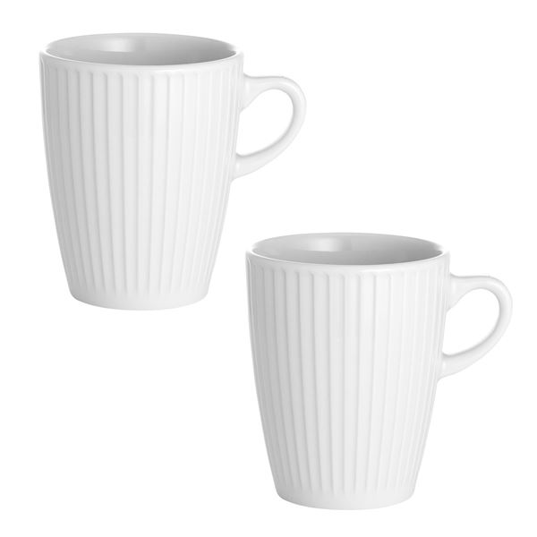 Pillivuyt, plisse krus 27cl 2pk