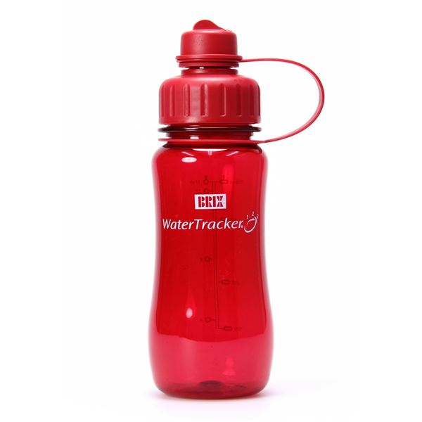 BRIX, WaterTracker flaske 0,5l red