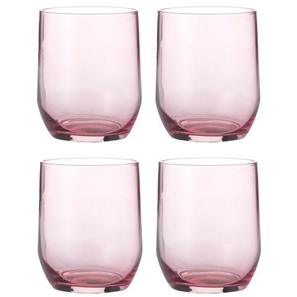 Aida, raw vannglass 31,5cl lav pink 4pk
