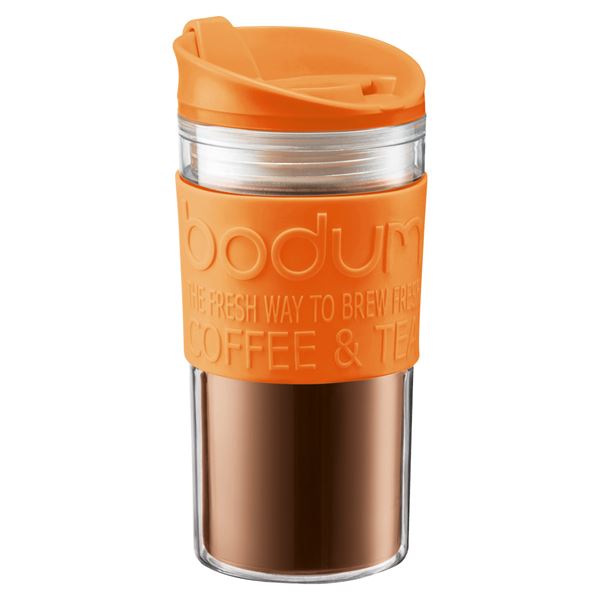 Bodum,travel mug,plast 0.35l, orange