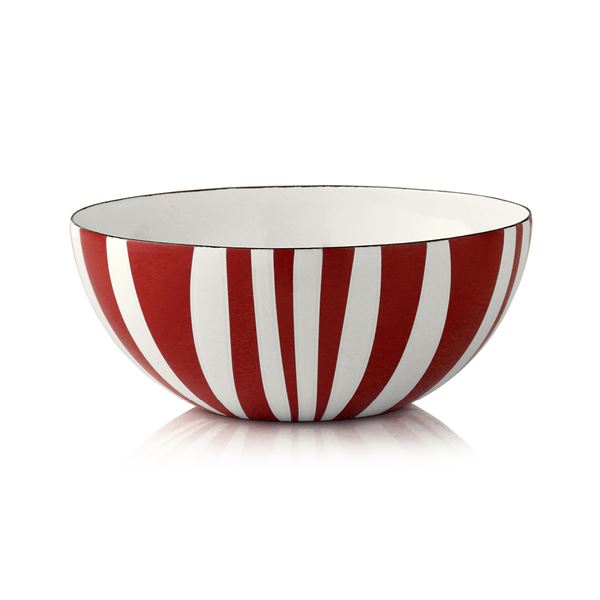 Cathrineholm, stripes bowl 18cm rød