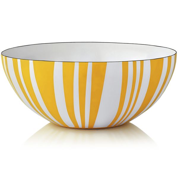 Cathrineholm, stripes bowl 30cm gul