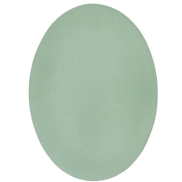 Ziczac, bordbrikke oval 47cm mintgrønn
