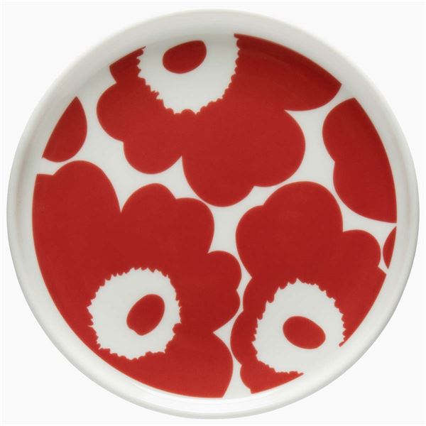 Marimekko, unikko tallerken 13,5cm rød