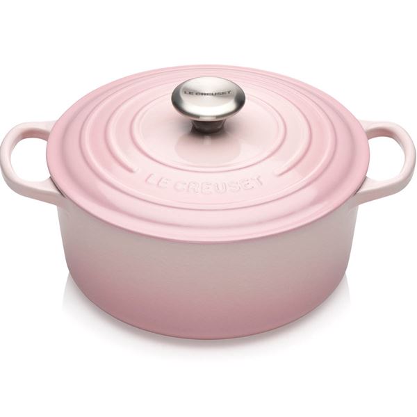 Le Creuset, rund gryte 4,2l shell pink