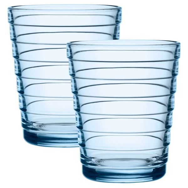 Iittala, Aalto glass 22 cl aqua 2pk